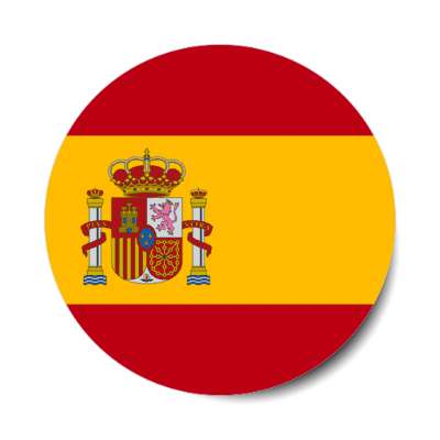 spain spanish flag country stickers, magnet