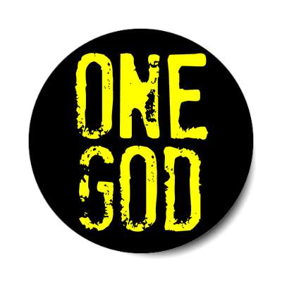 stamped one god sticker