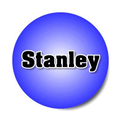 stanley male name blue sticker
