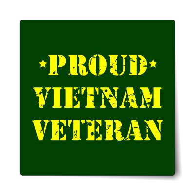 stencil proud vietnam veteran sticker