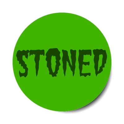 stoned sticker