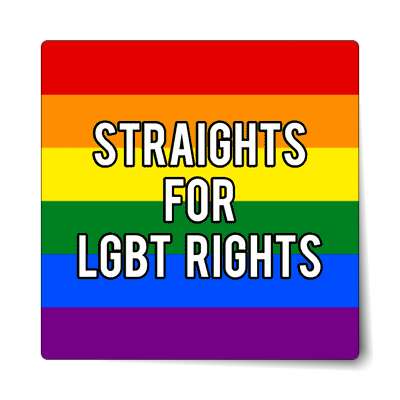 straights for lgbt rights sticker