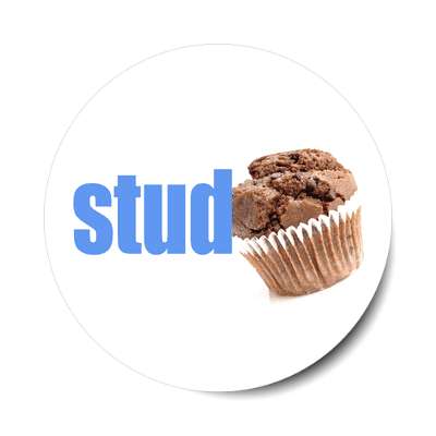 stud muffin sticker
