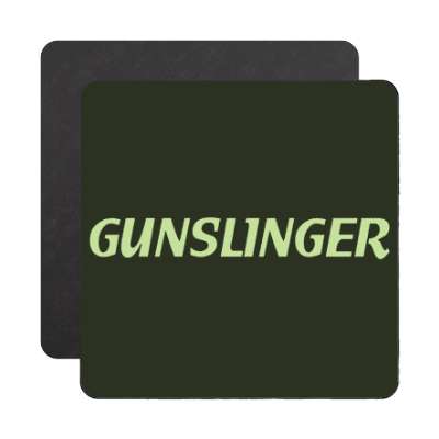 stylized gunslinger magnet