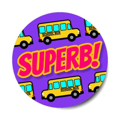 superb school bus stickers, magnet