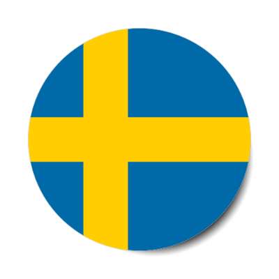sweden swedish flag country stickers, magnet