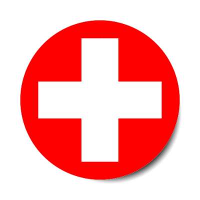 switzerland swiss flag country stickers, magnet