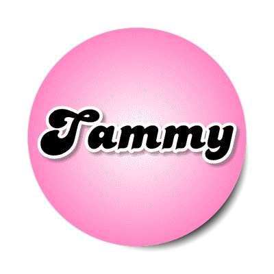 Tammy Female Name Pink Stickers, Magnet | Wacky Print