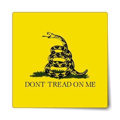 tea party dont tread on me sticker