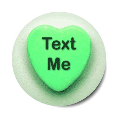 text me valentines candy sticker