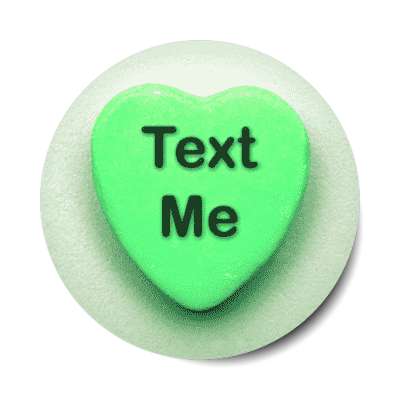 text me valentines candy sticker