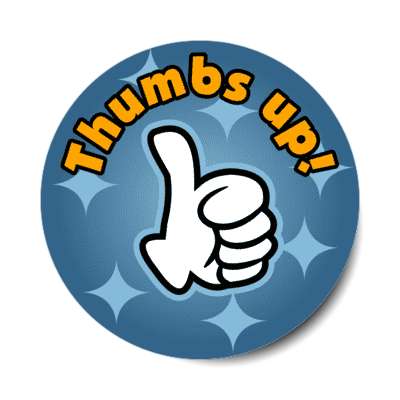 thumbs up stickers, magnet