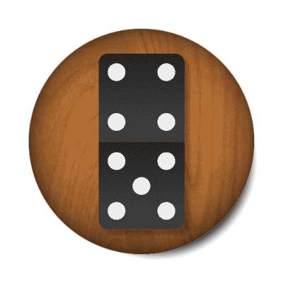 top four bottom five domino piece stickers, magnet