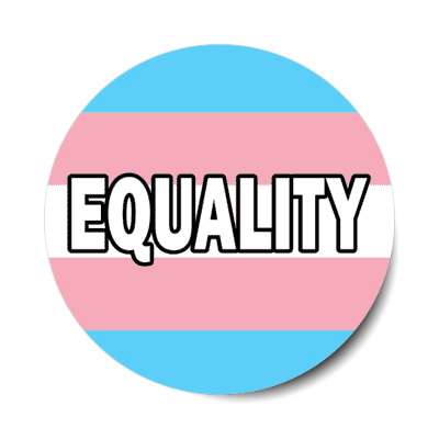 trans equality transgender pride flag sticker