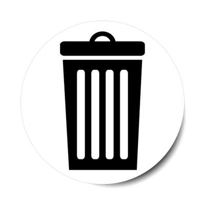 trash can garbage sticker