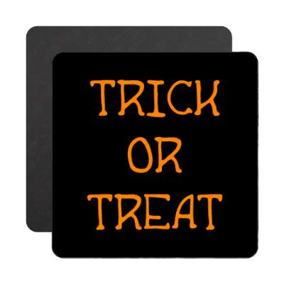 trick or treat thin black magnet