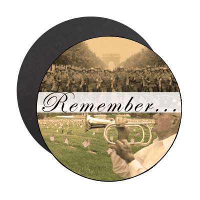 troops sepia funeral remember magnet