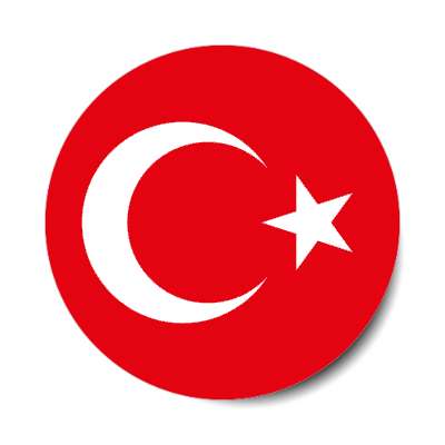 turkey turkish flag country stickers, magnet
