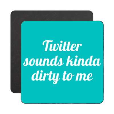 twitter sounds kinda dirty to me magnet