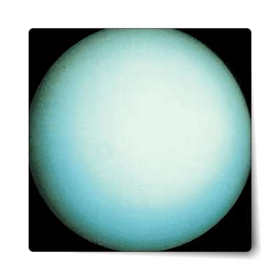 uranus seventh planet from sun solar system sticker