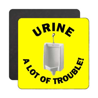 urinal urine a lot of trouble magnet
