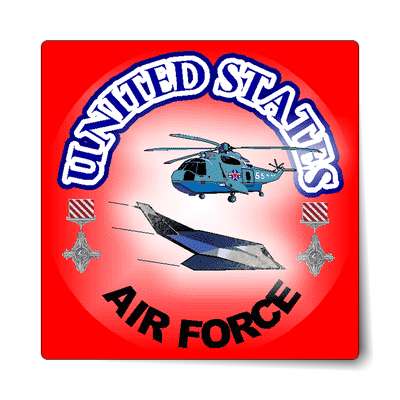 us air force helicopter sticker