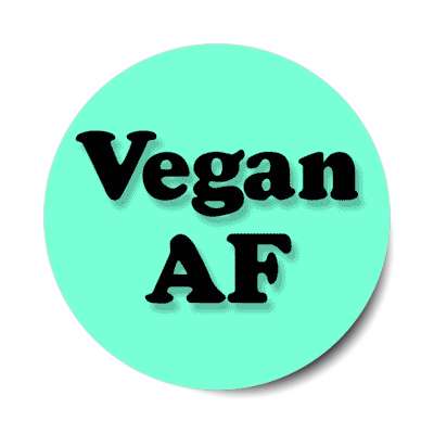 vegan af stickers, magnet