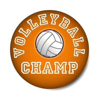 volleyball champ sticker