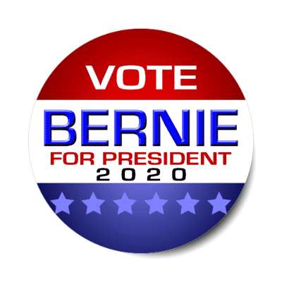 vote bernie for president 2020 modern classic sticker