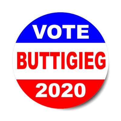 vote buttigieg 2020 classic red white blue sticker