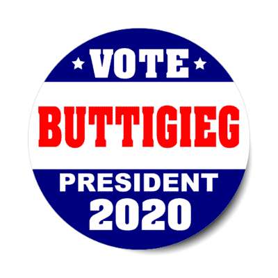 vote buttigieg president 2020 dark blue white sticker