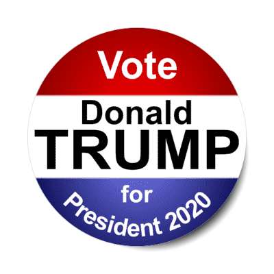 vote donald trump for president 2020 classic modern sticker