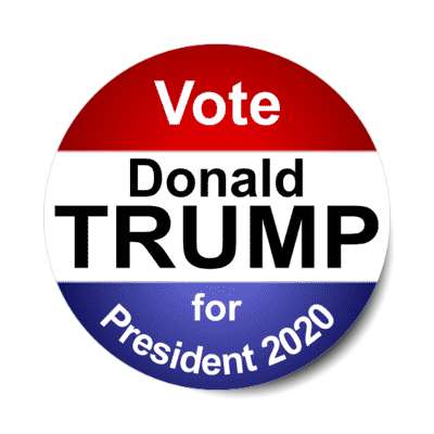 vote donald trump for president 2020 classic modern sticker