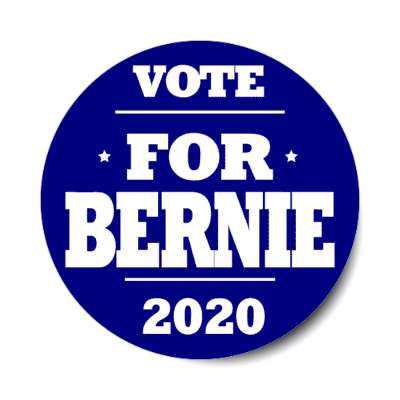 vote for bernie 2020 deep blue sticker
