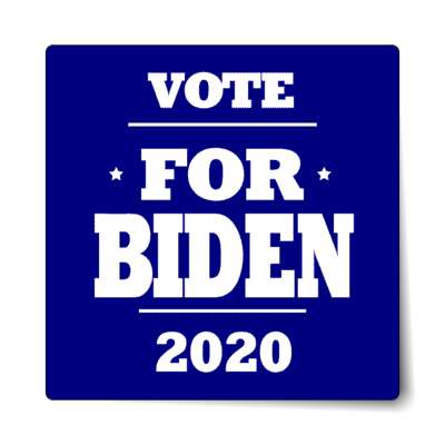 vote for biden 2020 deep blue sticker