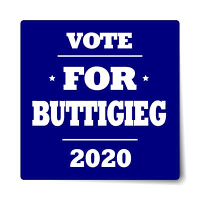 vote for buttigieg 2020 deep blue sticker
