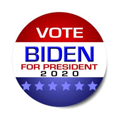 vote for joe biden for president 2020 modern classic sticker