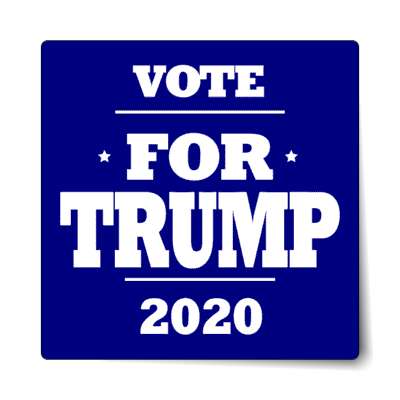 vote for trump 2020 deep blue sticker