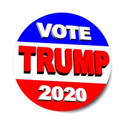 vote trump 2020 3d sticker