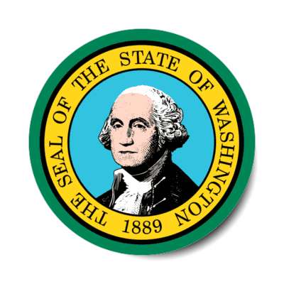 washington state flag usa stickers, magnet