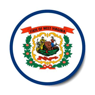 west virginia state flag usa stickers, magnet