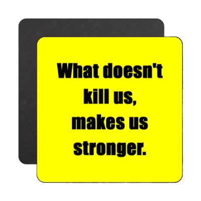 what doesnt kill us makes us stronger magnet