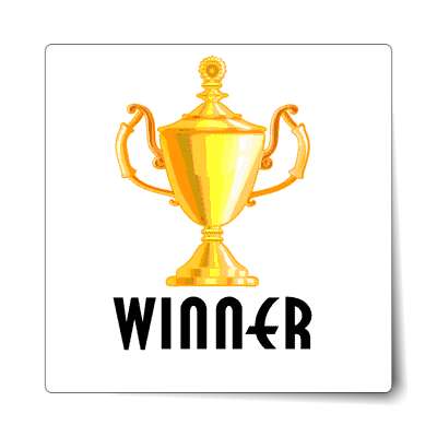 winner trophy sticker