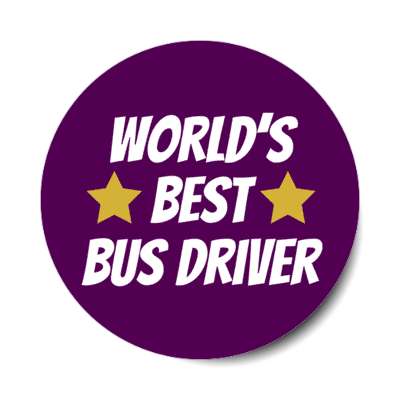 worlds best bus driver sticker