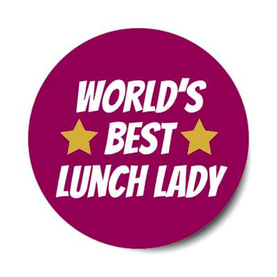 worlds best lunch lady sticker