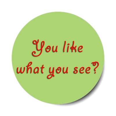 you like what you see sticker