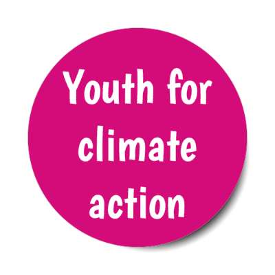youth for climate action stickers, magnet