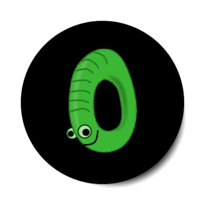 zero smiling wheel green cartoon sticker
