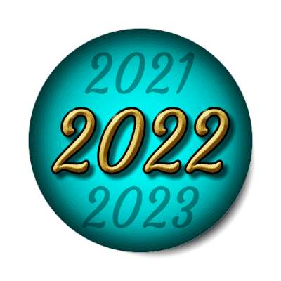 2022 countdown aqua stickers, magnet