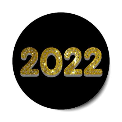 2022 gold black stickers, magnet